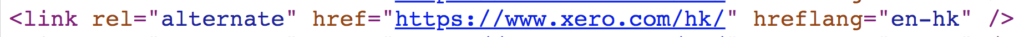 hreflang tag