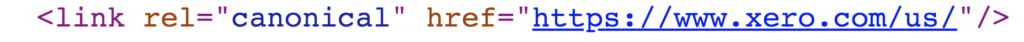 rel canonical tag