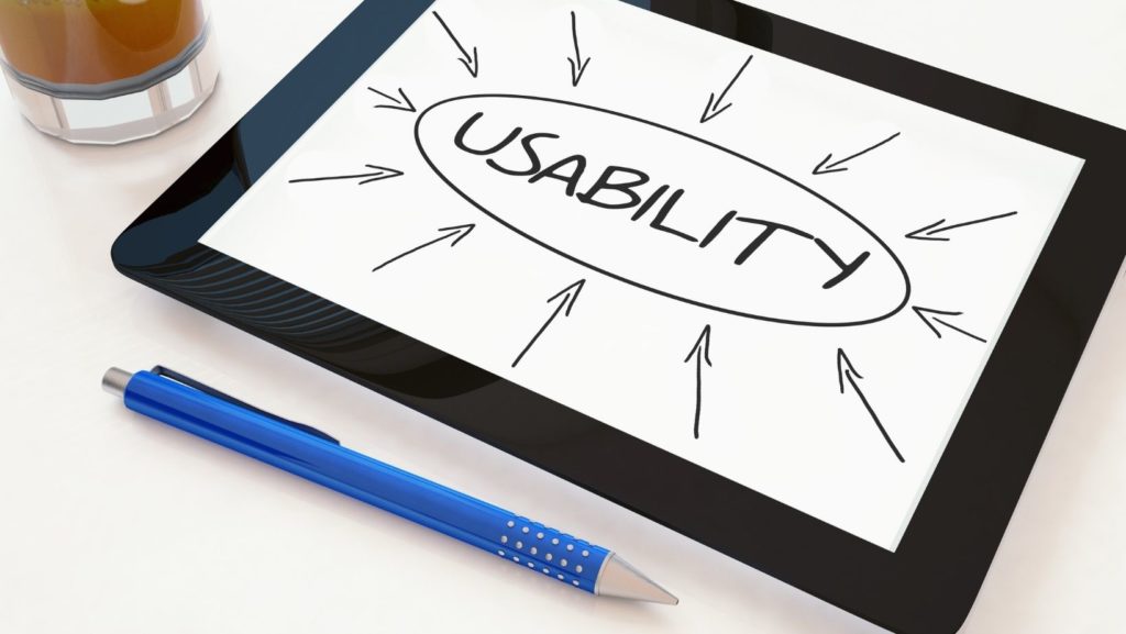 usability circled on a tablet