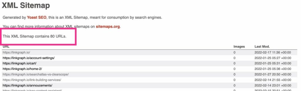 where to find your xml sitemap
