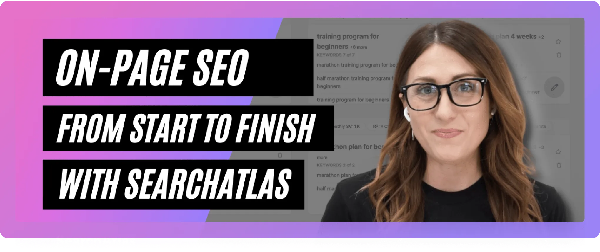 Complete on-page SEO, starting with searchchatalas, and with assistance in creating optimized content.