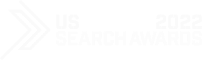 The US Search Awards logo on a black background.