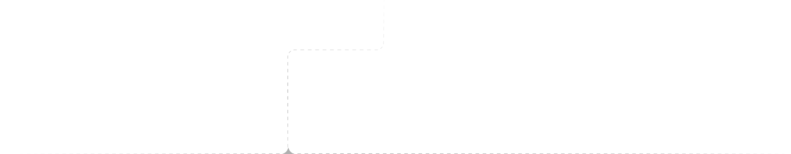 A black background displays a white, dashed line forming a step shape, moving vertically, horizontally, and then vertically again—creating an engaging visual that's perfect for holistic SEO strategies.