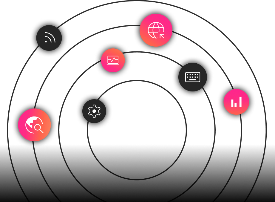 human centered circles