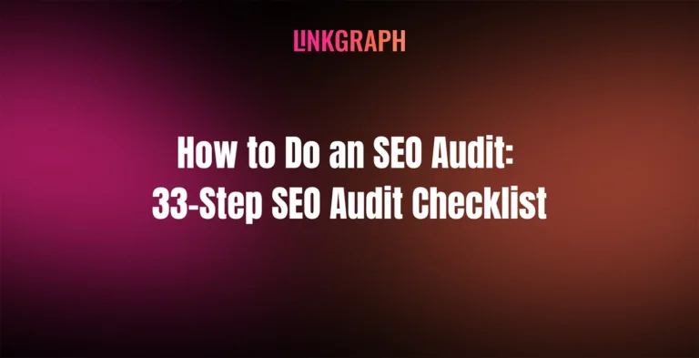 how to do an seo audit